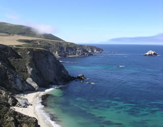 Overlook of the coastline